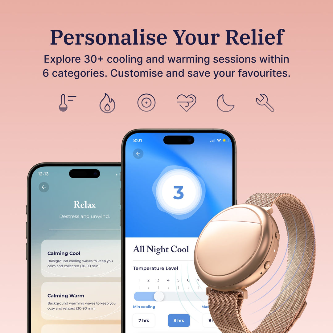 Issviva x Embr Wave® Smart Cooling & Warming Bracelet Rose Gold - TEST