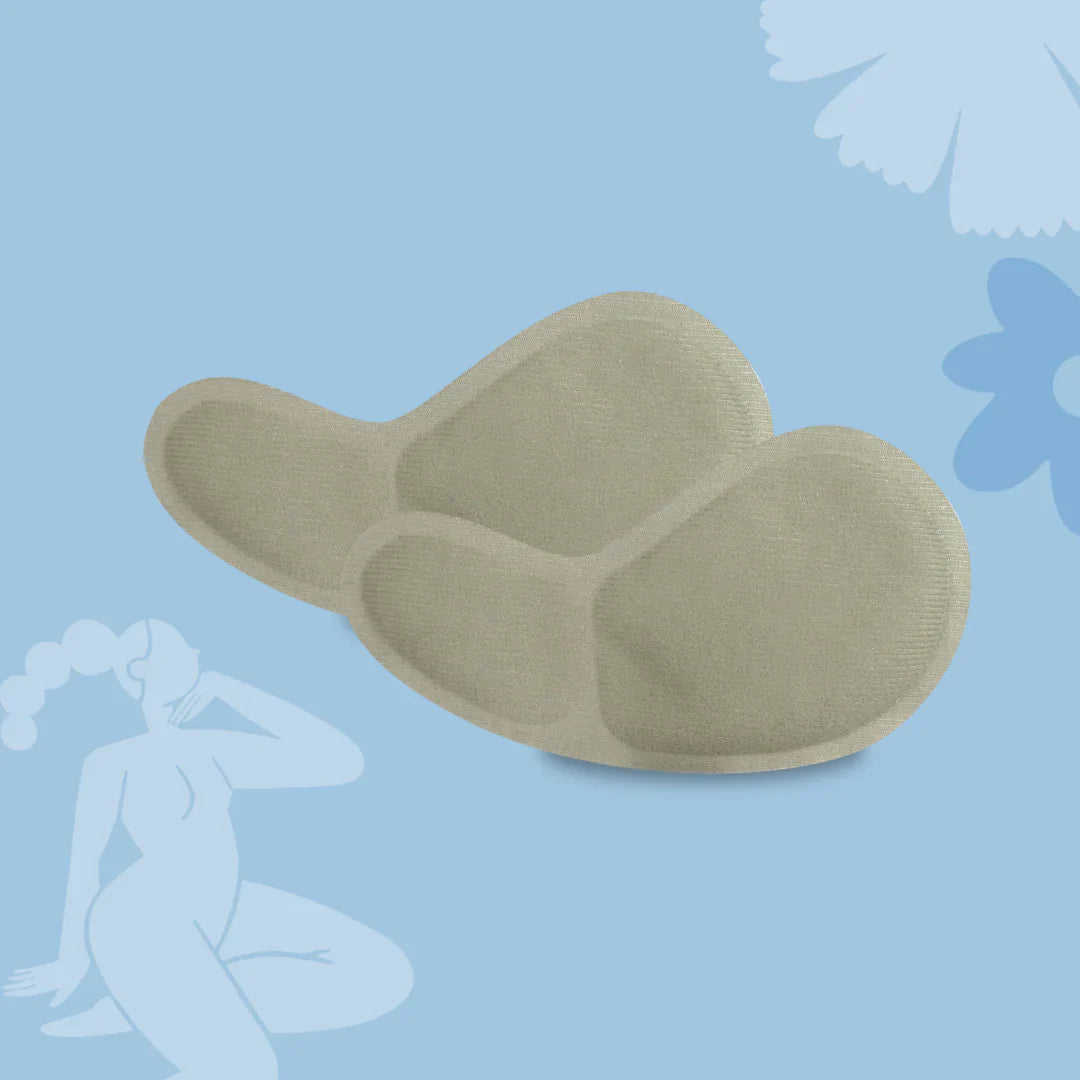 Keep Me Cool by Issviva includes soft, reusable cooling bra inserts designed to soothe hot flushes and provide all-day comfort.