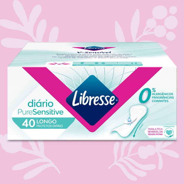 Protetor Diário Libresse Pure Sensitive Longo