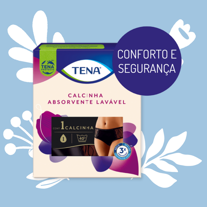 TENA Calcinha Lavável PRETA
