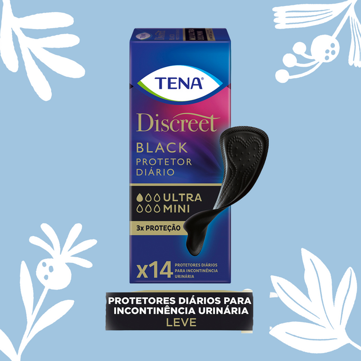 Protetor Diário TENA Discreet Black Ultra Mini